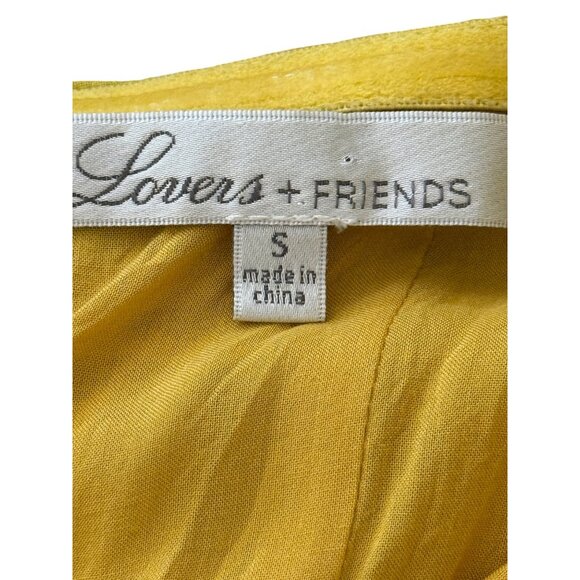 Lovers + Friends Joss Dress Spring Blossom Floral Yellow Dress S - See Condition - Picture 4 of 10
